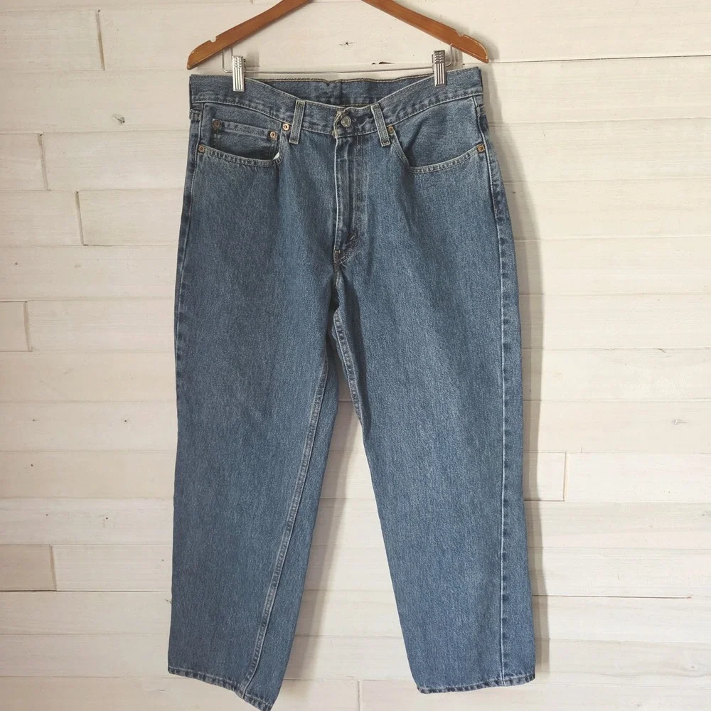 Levis‎ 550 Relaxed Fit Tapered Leg Jeans Mens 34x30 Medium Wash Denim Classic